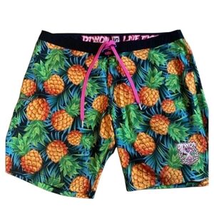 Dixxon Live Fast Pineapple Board shorts